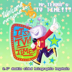 DELTARUNE -  MR TENNA 2.5" Double Sided Holographic Keychain
