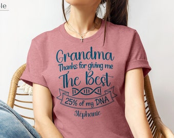 Unique Granny Gift Personalized Best Grandma Ever Gift From Grandchild New Grandma gift Mothers day present Nan Great Grandmother T shirt