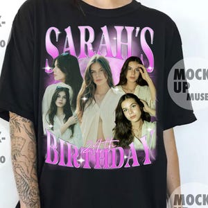 Custom Birthday Photo Collage T-Shirt PNG, Custom Phot and Name, Custom Birthday Girl, Custom Birthday Shirt Png, Personalized Birthday Gift