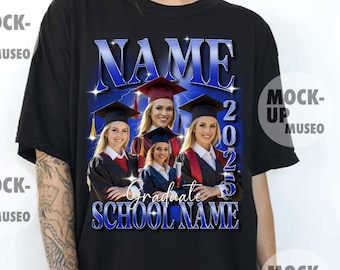 Personalized Graduation T-Shirt PNG: Custom Photo Design (Digital Download)