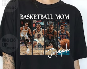 Personalized BASKETBALL Mom Player PNG: Custom T-Shirt Design (Digital Download)