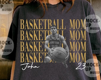 Custom Basketball Mom PNG, Personalized Basketball Player Photo Design,Basketball Mom Shirt Design, Sports Mom Digital Download