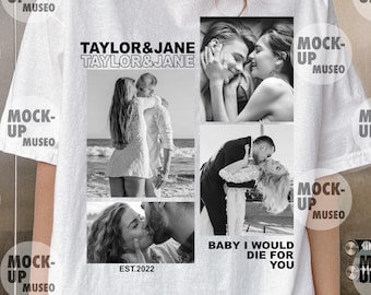 Custom Couple PNG Design: Personalized Couple Photo Collage, Personalized Valentine Shirt Design