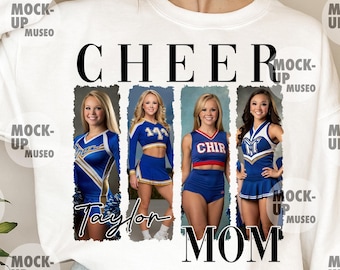 Custom Cheer Mom Shirt PNG, Personalized Cheerleader Png, Cheer Shirt Design(Digital Download)