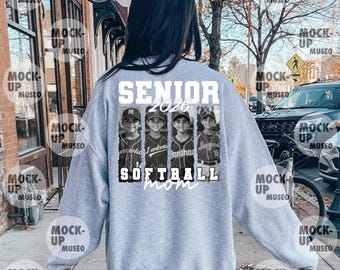 Senior Year Softball PNG, Custom 2027 Sports Design, Personalized Photo Collage Png (Digital Download)
