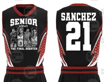 Personalized Senior Basketball Mom PNG: Custom T-Shirt Design (Digital Download)