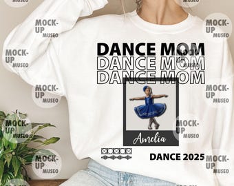 Personalized Dance Mom T-Shirt PNG: Custom Photo Design (Digital Download)