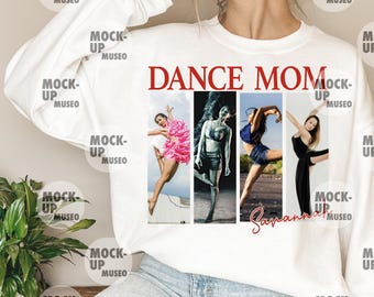 Mamá bailarina personalizada PNG: Collage de fotos personalizado, regalo para mamá deportista (descarga digital)