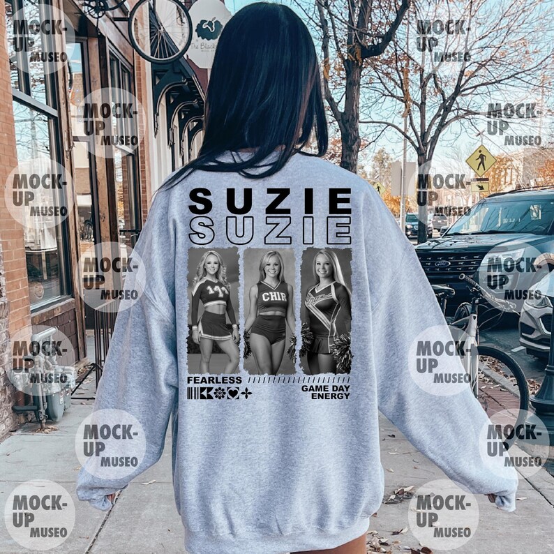 Suzzie Lettering Custom Dance Photo Collage PNG, Player Name Shirt Design With Fearless ...
