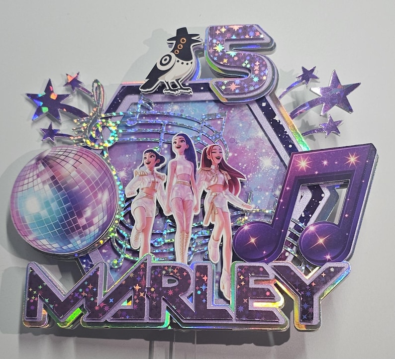 Personalised K-pop Demon Hunters Cake Topper - Etsy UK