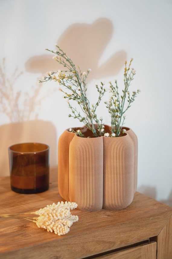Caribe Pot - Moderne Vase / Blumentopf innen / Deko Innen / Geschenk / Büro / Schreibtischdeko