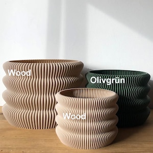 Capri XXL bloempot, trouwdecoratie, vaas, plantenbak, 3D-geprinte pot, design decoratie, bloemdecoratie, kamerplant - Grote maten op aanvraag verkrijgbaar