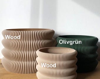 Capri XXL Blumentopf Hochzeitsdeko Vase Pflanzer 3D Druck Topf Designer Deko Blumendeko,Zimmerpflanze - Große Größen auf Anfrage