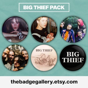 Big Thief-märkesset: Indierock- och folkrocknålar, alla coverspaket - 4 storlekar