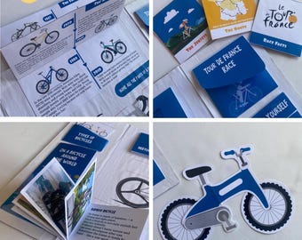 Utskrivbar cykellapbook: Transport Kids Project (PDF-nedladdning A4/Letter-storlek)
