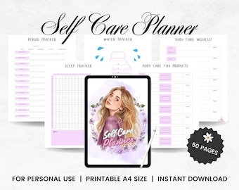 Self Care Planner Checklist,Self Love Journal Habit Tracker,Mental Health Mindfulness,Self Love,Personal Development,Achieve Goals,Printable