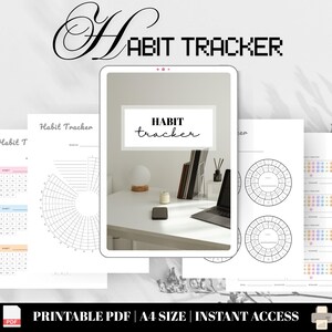 Habit Tracker Printable PDF Template | Habit Tracker Daily Template | Weekly Routine Planner | Habit Tracker Prints | A4 Size | Goal Tracker