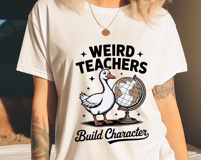 Weird Teachers Build Character Svg, Teacher Svg, Teacher Funny Svg, Teacher Appreciation Svg, Teacher Shirt Svg, Teacher Gift Idea, Png, SVG
