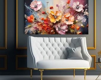 wall art flowers PNG