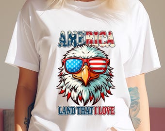 America Land that I Love PNG, 4th of July PNG, Fourth of July PNG Patriotic shirts Png, Independence Day Png, Png Sublimation, Patriotic Png