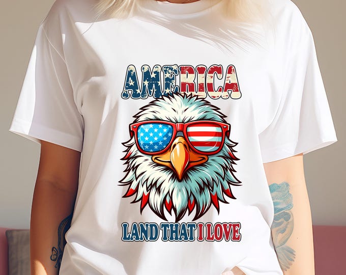 America Land that I Love PNG, 4th of July PNG, Fourth of July PNG Patriotic shirts Png, Independence Day Png, Png Sublimation, Patriotic Png