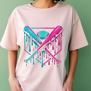 Baseball SVG, Baseball Drip PNG, Baseball Shirt, Baseball Mom, Ice Cream Drip, Baseball Game Day, Trendy Baseball Png, Baseball season Png