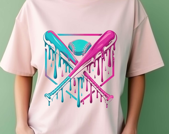 Baseball SVG, Baseball Drip PNG, Baseball Shirt, Baseball Mom, Ice Cream Drip, Baseball Game Day, Trendy Baseball Png, Baseball season Png