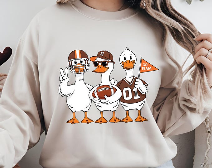 Funny Silly Goose Football Png, Fall Football Game Day Goose, Retro American Football Goose, Goose Football Png, Funny Game Day Ducks, png