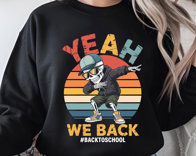 Back To School Png, Sublimation Design, Teacher Png, Sweatshirt Png, T-Shirt Design,  Gift For Teacher, Gift For Student, clip art png, SVG