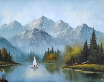 Tommy Boy Upcycled thrift store painting print