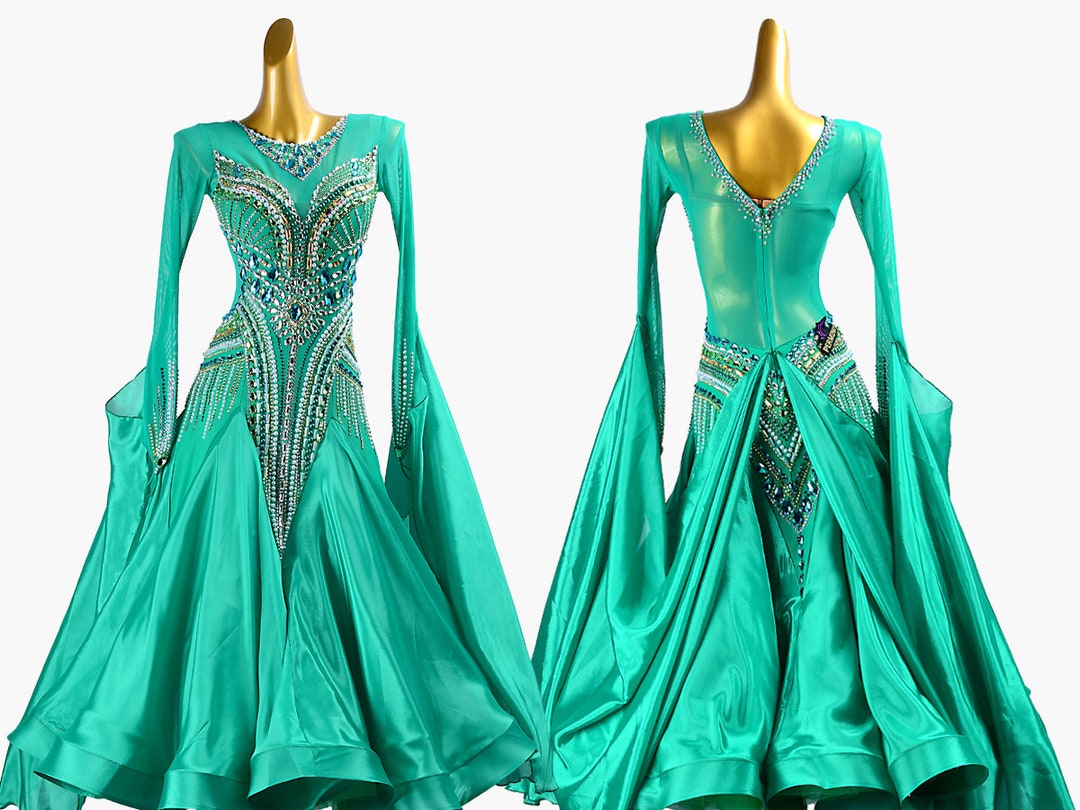 Green Social Ballroom Dress-Jasmine