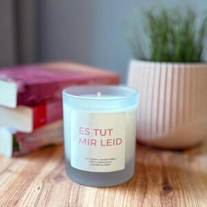 I&#39;m sorry | Scented candle | Scented candle with saying | Gift idea | Gift for your best friend | Coconut wax | Vegan | Handmade