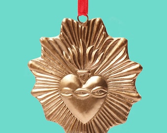 Gold Sacred Heart Ex-Voto