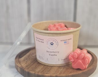 Cera de soja fundida vertida a mano