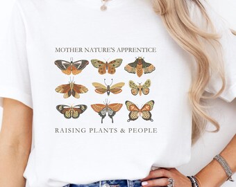 Gardening Mom Shirt - Gift for Mom, Plant Lover Shirt, Mother's Day Gift, Gardening Tee for Mom, Garden Lover Gift, Mom T-Shirt, Butterflies