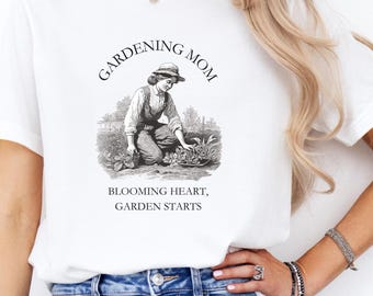 Vintage Gardening Mom Shirt - Gift for Mom, Plant Lover Shirt, Mother's Day Gift, Gardening Tee for Mom, Garden Lover Gift, Mom T-Shirt