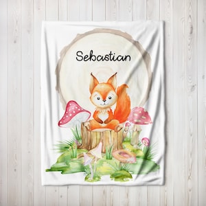 Personalized Kids Blanket - Custom Name Keepsake Soft Baby Blanket for Nursery Decor Unique Baby Shower Gift Toddler Cuddle Blanket
