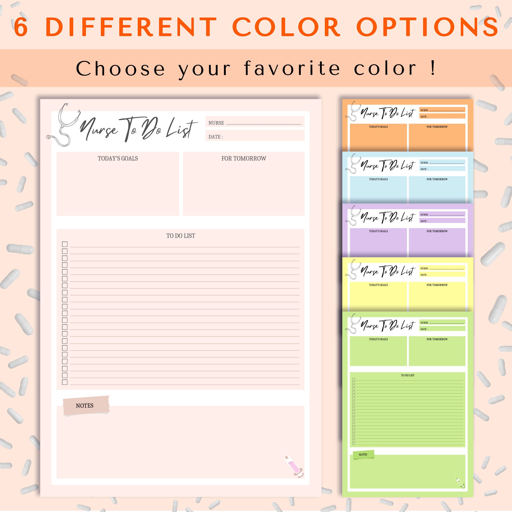 Amazon.com: Nurse Planner: Nurse Tools - Daily Planner With