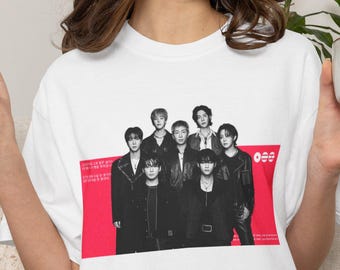 Koszulka z grafiką BTS Kpop | Bawełniana koszulka dla fanów unisex | Strój na koncert w stylu streetwear