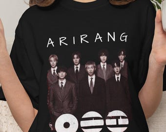 Koszulka BTS Arirang, koszulka z grafiką w stylu K-pop, gadżety dla fanów Bangtan Boys