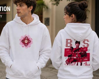Bluza z kapturem inspirowana college'em BTS, bluza z kapturem K-pop, prezent wojskowy, bluza BTS, bluza z kapturem unisex, estetyczna odzież K-pop, prezent dla fanów BTS, bluza z kapturem w stylu ulicznym