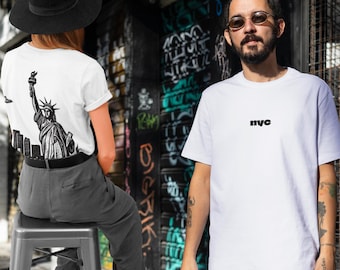 Koszulka NYC | Koszulka Statua Wolności | Koszulka unisex z bawełny w stylu streetwear | Koszulka pamiątkowa