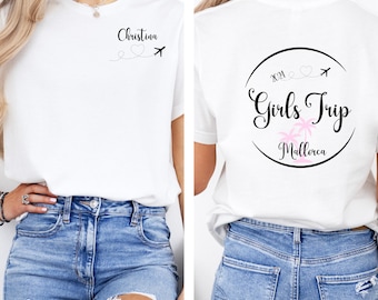 Mädelstrip Shirts, Girls Trip Shirts, Personalisierbares T-Shirt, Gruppenshirts Frauen, Frauen Trip Mallorca Shirts, Ibiza,T-Shirt Mädels