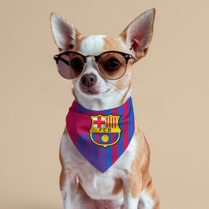 Cat Collar Dog Jersey Fc Barcelona Dog Bandana Barcelona Fan Pet