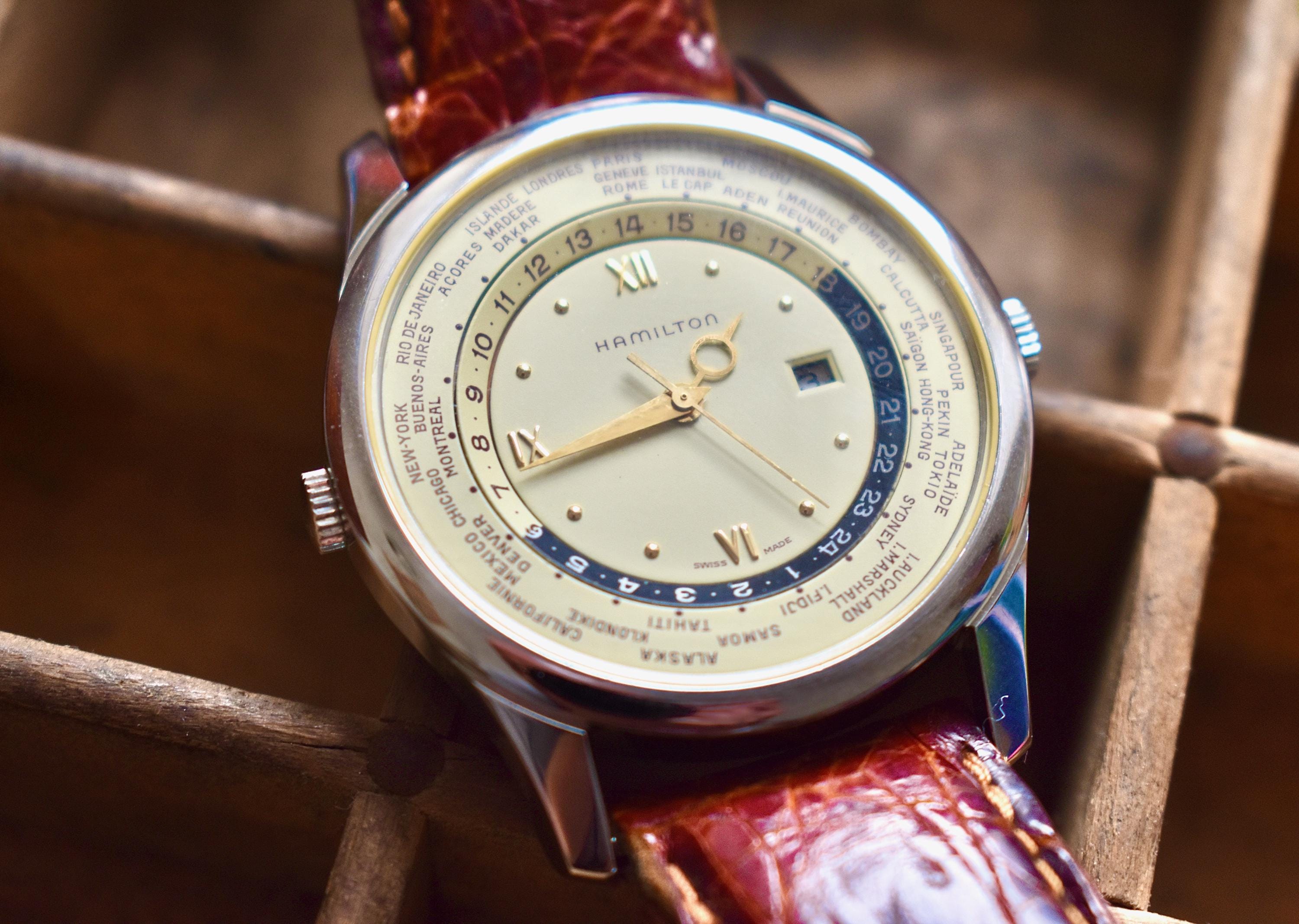 Hamilton Power World Time Ref. 8984 - Rare Watch With World