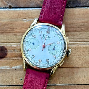 Vintage Swiss Mechanical Chronograph Watch - Zedon Genève Landeron 248 Movement