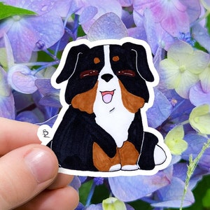Einzigartiger, handgezeichneter Berner Sennenhund - perfekt für Notizbücher und Planer