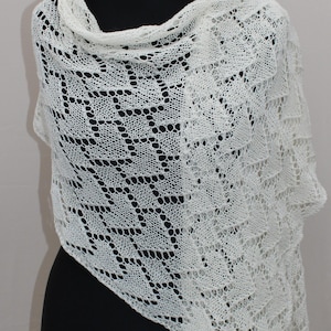 Hearts knitting scarf pattern, PDF file, Lace knit pattern,Knit scarf PDF file,Knit cashmere merino wool scarf pattern,Knitted scarf pattern