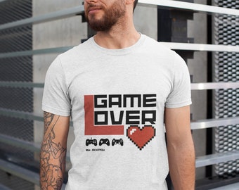 GAME L-OVER unisex t-shirt. Ideal gift for XTREME Games fans who never want the game to end. Exclusive design By ÁcidaOk.