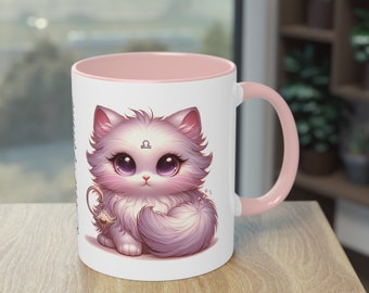 Zodiac Sign Libra Personalized Mug | Cup with Harmonious Libra Cat | Mug with cartoon cat